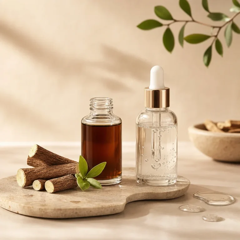 فواید عصاره شیرین بیان و اسید گلیکولیک در مراقبت پوستی