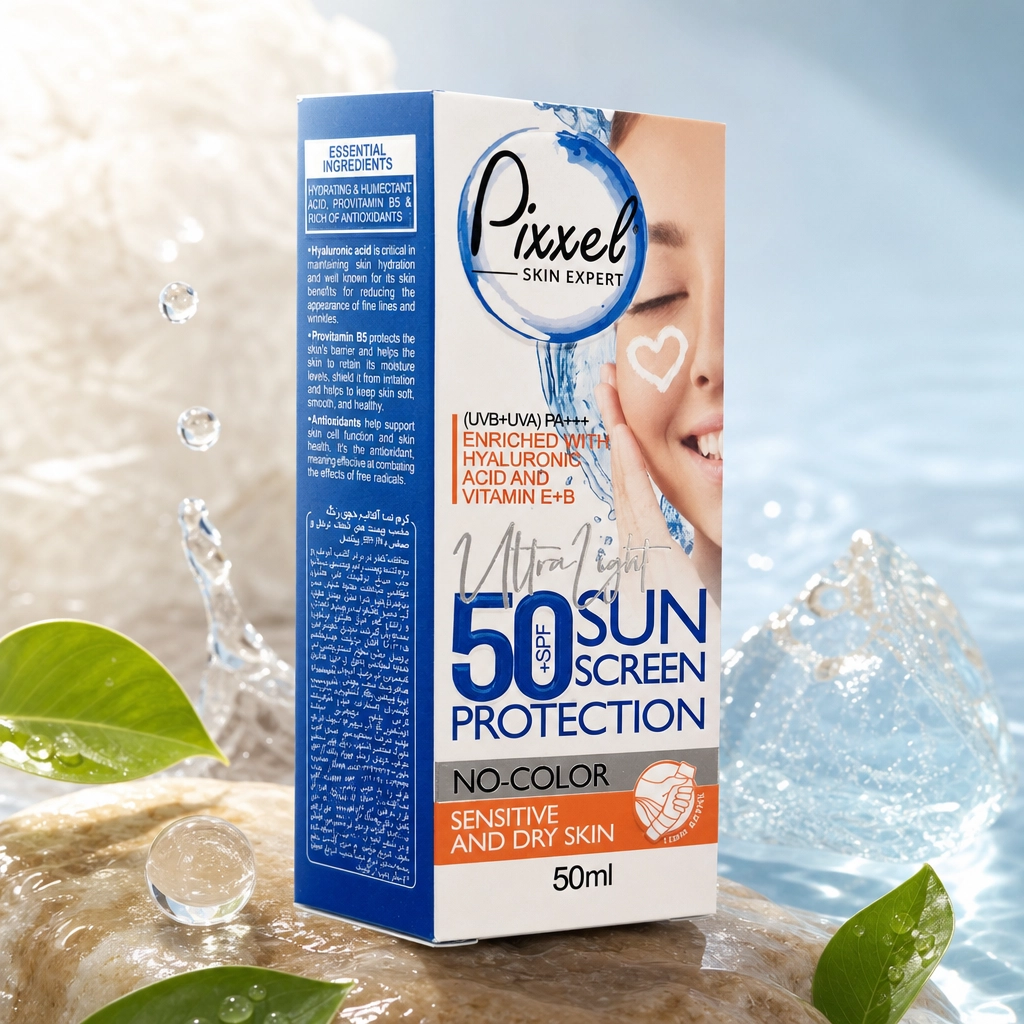 کرم ضد آفتاب بدون رنگ مناسب پوست خشک و حساس SPF 50 - Image 2