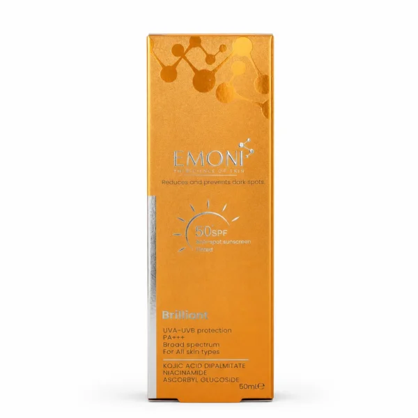 کرم ضد آفتاب SPF 50 رنگی مناسب پوست دارای لک امونی