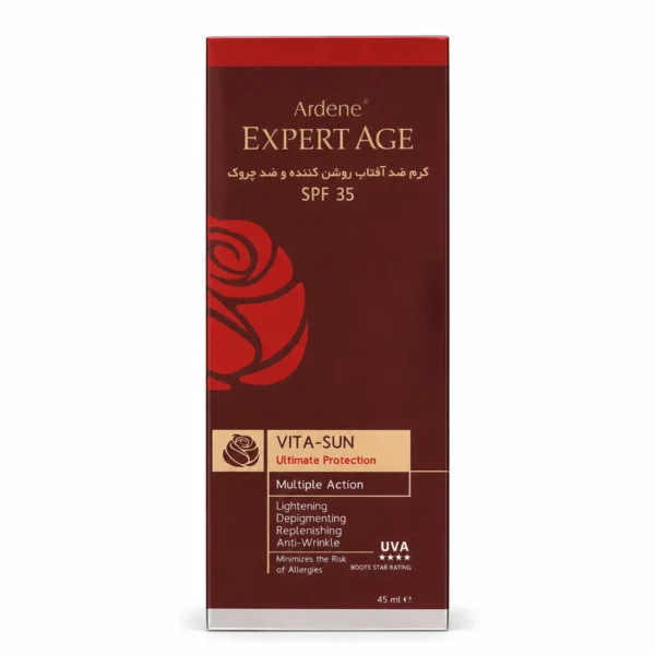 کرم ضد آفتاب روشن‌کننده و ضد چروک SPF 35 آردن اکسپرتیج