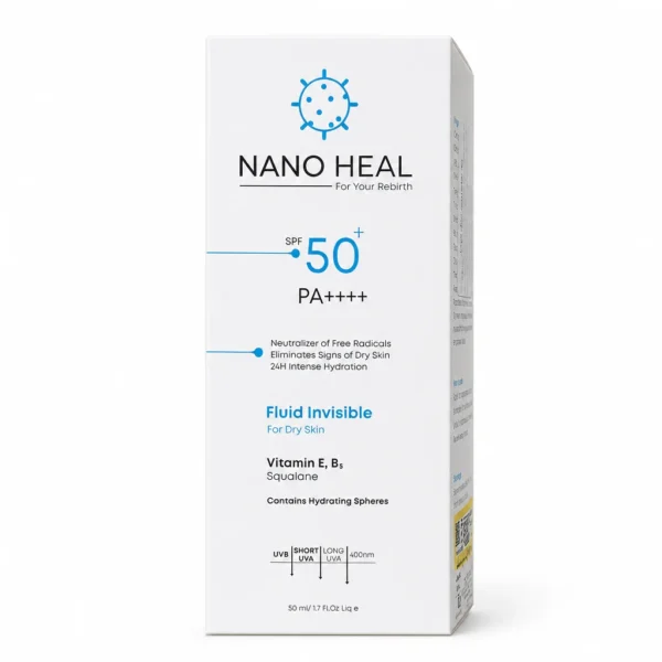فلوئید ضد آفتاب نامرئی SPF 50 نانو هیل