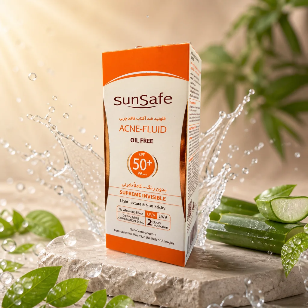 فلوئید ضد آفتاب فاقد چربی سان سیف SPF 50+ - Image 2