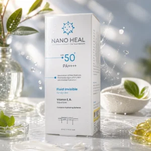فلوئید ضد آفتاب نامرئی SPF 50 نانو هیل