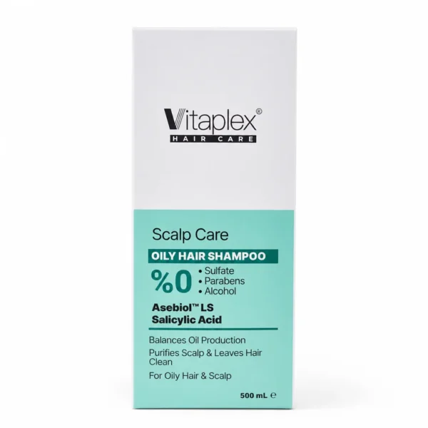شامپو فاقد سولفات مناسب مو و پوست سر چرب ویتاپلکس 500 میلی لیترVitaplex Oily Hair Shampool