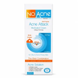 کرم ضد جوش نو آکنه مدل Acne Attack مناسب پوست جوش دار حجم 50 میلی لیتر