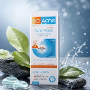کرم ضد جوش نو آکنه مدل Acne Attack مناسب پوست جوش دار حجم 50 میلی لیتر