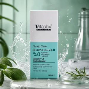 شامپو فاقد سولفات مناسب مو و پوست سر چرب ویتاپلکس 500 میلی لیترVitaplex Oily Hair Shampool