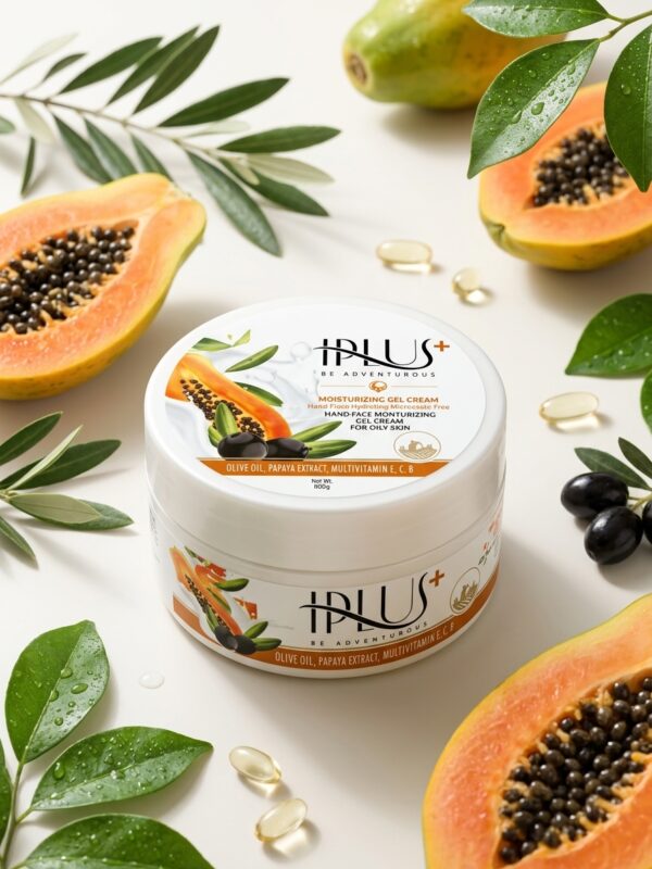 کرم ژل مرطوب کننده حاوی روغن زیتون و عصاره پاپایا آی پلاس