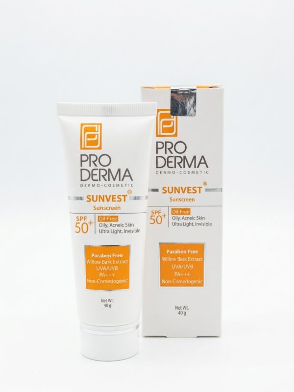 کرم ضد آفتاب فاقد چربی SPF50 بی رنگ پرودرما